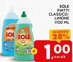 Extra Supermercati Sole piatti classico/ limone offerta