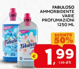 Extra Supermercati Fabuloso ammorbidente varie profumazioni offerta