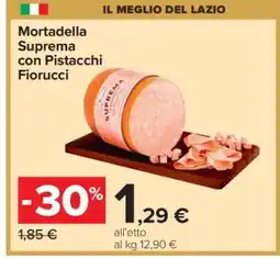 Carrefour Mortadella Suprema con Pistacchi Fiorucci offerta
