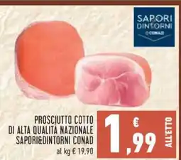 Conad Prosciutto Cotto di Alta Qualità Nazionale offerta