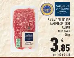 Conad Salame Felino IGP Sapori&Dintorni Conad offerta