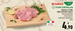 Conad BRACIOLE DI SUINO CONAD PERCORSO QUALITÀ offerta