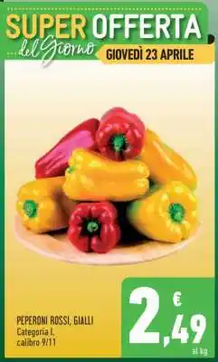 Conad Peperoni Rossi/Gialli offerta