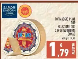 Conad Formaggio Piave DOP Selezione Oro Sapori&Dintorni Conad offerta