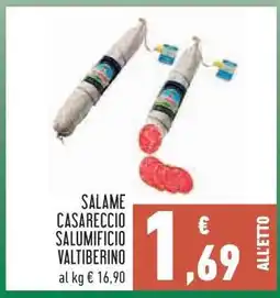 Conad Salame Casareccio Salumificio Valtiberino offerta