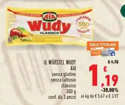 Conad IL WÜRSTEL WUDY offerta