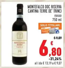 Conad Montefalco DOC Riserva Cantina Terre de' Trinci offerta