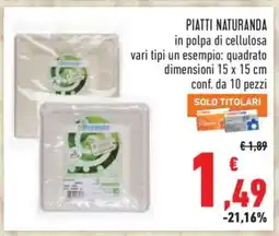 Conad PIATTI NATURANDA offerta