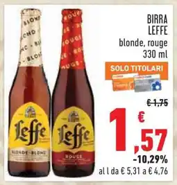 Conad Birra Leffe offerta