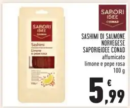 Conad SASHIMI DI SALMONE NORVEGESE SAPORI&IDEE CONAD offerta