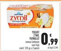 Conad Yogurt Zymil Parmalat offerta