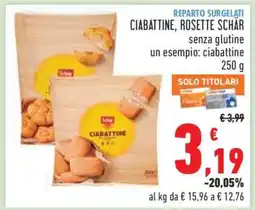 Conad CIABATTINE, ROSETTE SCHÄR offerta