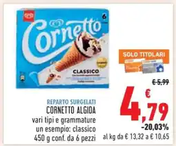 Conad Cornetto Algida offerta