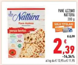 Conad Pane Azzimo Nattura offerta