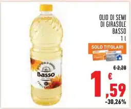 Conad OLIO DI SEMI DI GIRASOLE BASSO offerta