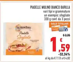 Conad PIADELLE MULINO BIANCO BARILLA offerta