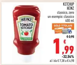 Conad Ketchup Heinz offerta