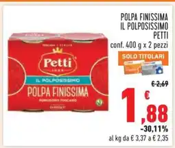 Conad POLPA FINISSIMA IL POLPOSISSIMO PETTI offerta