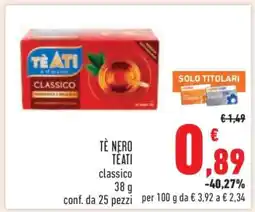 Conad TÈ NERO TÈATI offerta