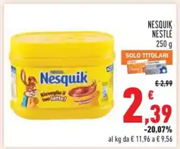 Conad NESQUIK NESTLÉ 250 g offerta