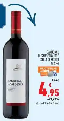 Conad Cannonau di Sardegna DOC Sella & Mosca offerta