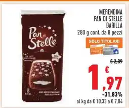 Conad Merendina Pan di Stelle Barilla offerta
