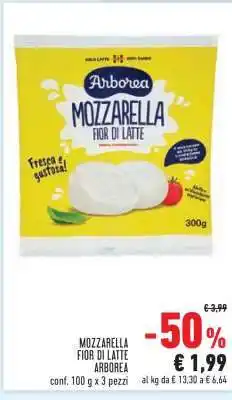 Conad MOZZARELLA FIOR DI LATTE ARBOREA offerta