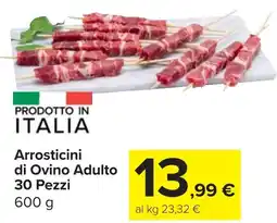 Carrefour Market Arrosticini di Ovino Adulto 30 Pezzi offerta