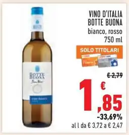Conad Vino D'Italia Botte Buona offerta