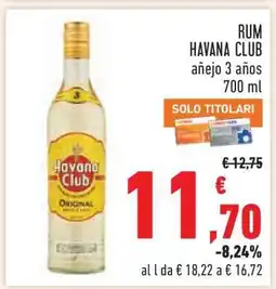 Conad Rum Havana Club Añejo 3 Años offerta