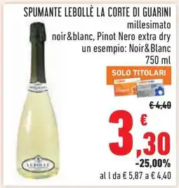 Conad SPUMANTE LEBOLLÈ LA CORTE DI GUARINI offerta
