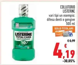 Conad Collutorio Listerine offerta