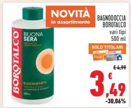 Conad Bagnodoccia Borotalco offerta