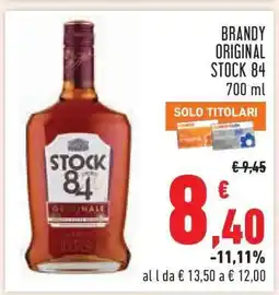 Conad BRANDY ORIGINAL STOCK 84 offerta
