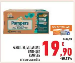 Conad PANNOLINI, MUTANDINO BABY-DRY PAMPERS offerta
