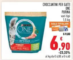Conad CROCCANTINI PER GATTI ONE PURINA offerta