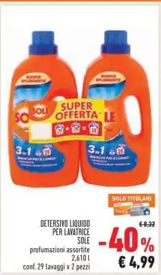 Conad Detersivo Liquido per Lavatrice Sole offerta