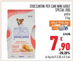 Conad CROCCANTINI PER CANI MINI ADULT SPECIAL DOG offerta