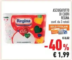 Conad ASCIUGATUTTO DI CUORI REGINA offerta