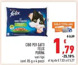 Conad Cibo per Gatti Felix Purina offerta