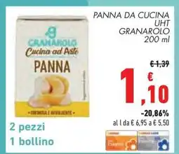Conad PANNA DA CUCINA UHT GRANAROLO offerta