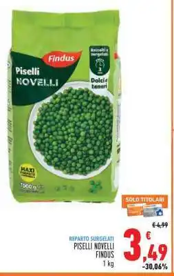Conad Piselli Novelli Findus offerta