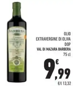 Conad Olio extravergine di oliva dop VAL DI MAZARA BARBERA offerta