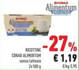 Conad Ricottine CONAD ALIMENTUM offerta