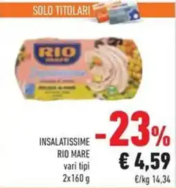 Conad Insalatissime RIO MARE offerta