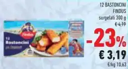 Conad 12 bastoncini FINDUS offerta