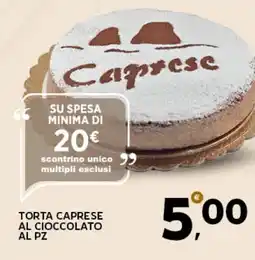 Extra Supermercati Torta caprese al cioccolato offerta