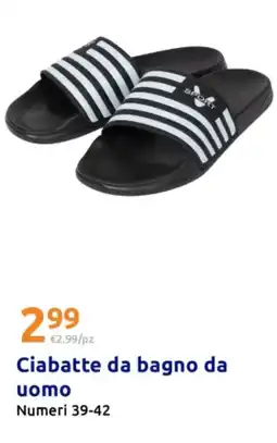Action Ciabatte da bagno da uomo offerta