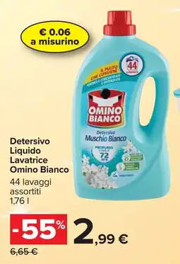 Carrefour Detersivo Liquido Lavatrice Omino Bianco offerta
