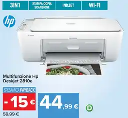 Carrefour Multifunzione Hp Deskjet 2810e offerta